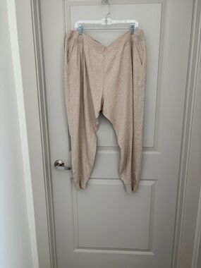 Pact Beige Jogger Lounge Pants NWOT Organic Cotton Size 3XL